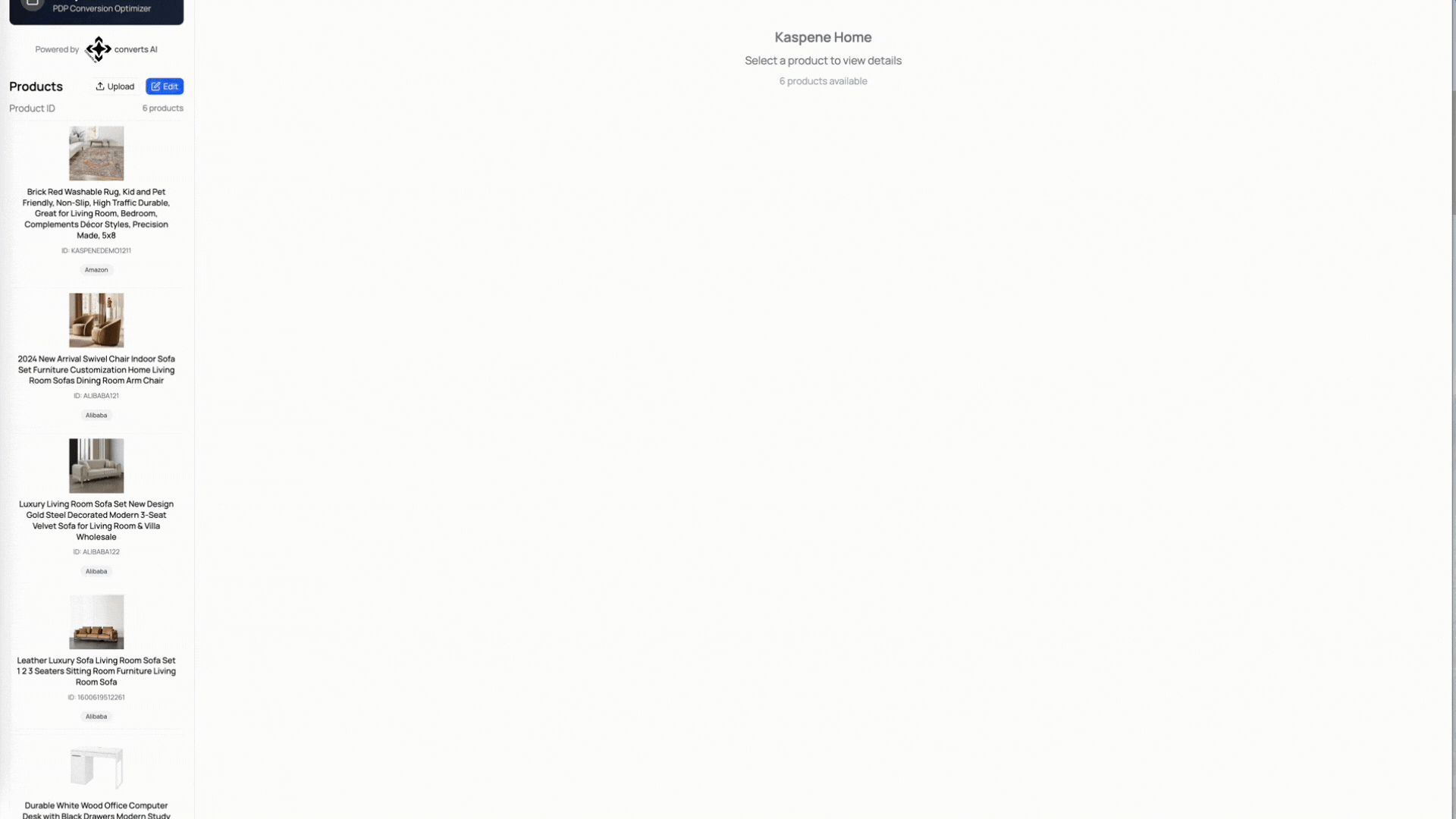 converts AI dashboard